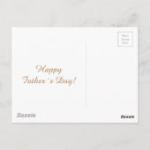 Happy Father's Day, Seashells, Photo Summer Beach Briefkaart (Achterkant)