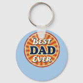 Happy Father's Day Shirt - Retro Badge Sleutelhanger (Voorkant)
