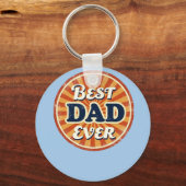 Happy Father's Day Shirt - Retro Badge Sleutelhanger (Voorkant)