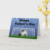 Happy Fathers Day Soccer Kaart (Gele Bloem)