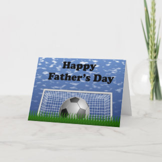Happy Fathers Day Soccer Kaart