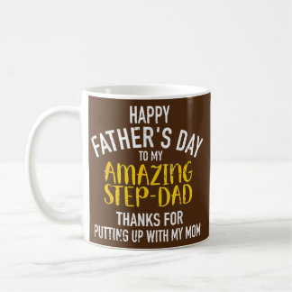 Happy Father's Day Step Dad  Koffiemok