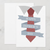Happy Fathers Day Stropdas Feestdagenkaart (Voorkant / Achterkant)