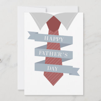 Happy Fathers Day Stropdas Feestdagenkaart