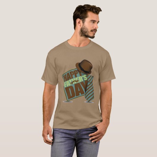 Happy Fathers Day T-shirt (Voorkant volledig)