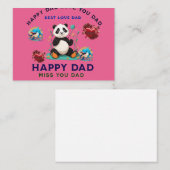 Happy Father's Day T-Shirt logo Custom Dad T-Shir Notitiekaartje (Voorkant / Achterkant)