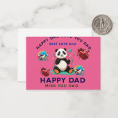 Happy Father's Day T-Shirt logo Custom Dad T-Shir Notitiekaartje (Voorkant / Achterkant in situ)