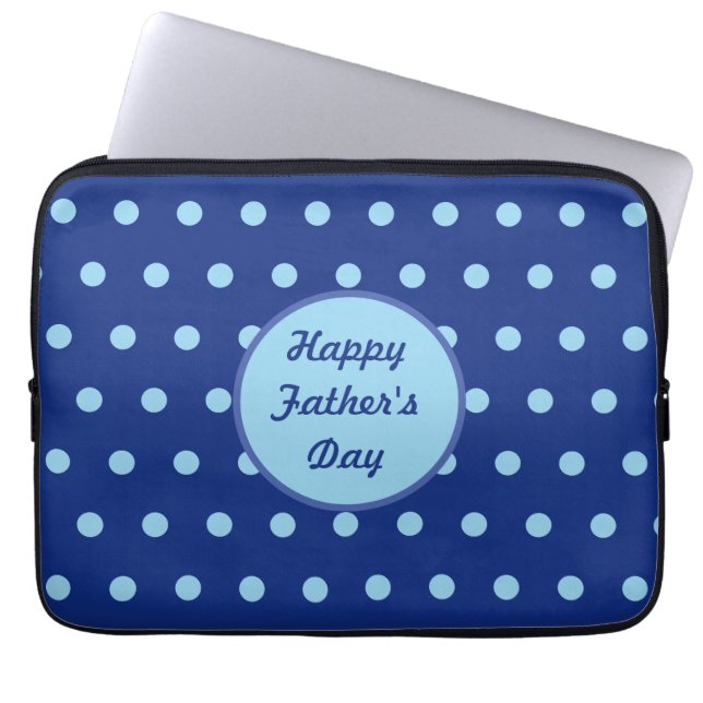 Happy Father's Day Tablet Case (Navy & Soft Blue) (Voorkant)