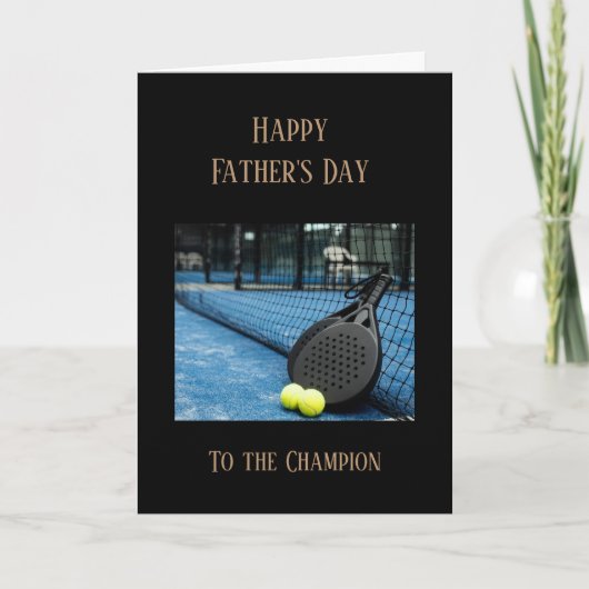 Happy Father's Day Tennis Sport Champion  Kaart (Voorkant)