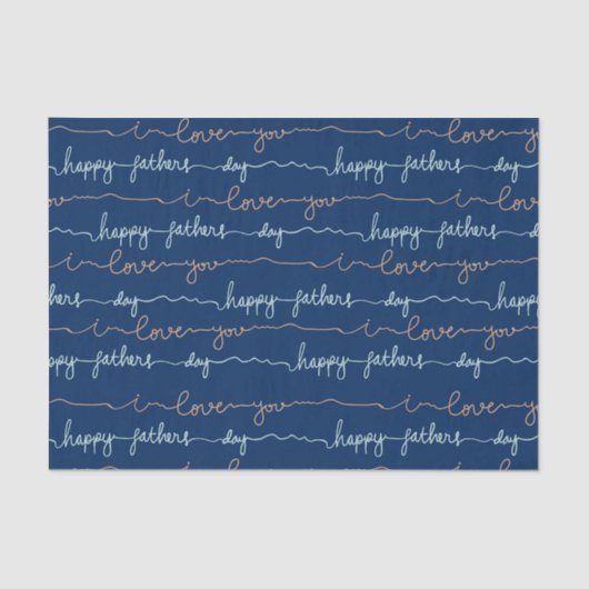 Happy Fathers Day Tissuepapier (Voorkant)