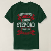 Happy Father's Day To My Amazing Step-Dad Funny St T-shirt (Design voorkant)