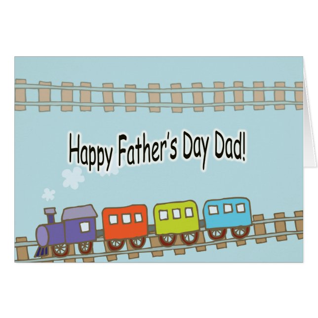 Happy Fathers Day Train (Voorkant Horizontaal)