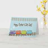 Happy Fathers Day Train Kaart (Gele Bloem)