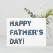 Happy Fathers Day Uitnodigingen (Staand voorkant)