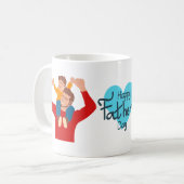 Happy Fathers Day | Vader en Zoon Koffie Mok (Voorkant links)