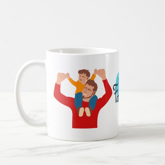Happy Fathers Day | Vader en Zoon Koffie Mok (Links)