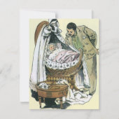  Happy Fathers Day, Victoriaans Baby Kaart (Voorkant)