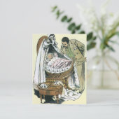  Happy Fathers Day, Victoriaans Baby Kaart (Staand voorkant)