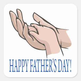 Happy Fathers Day Vierkante Sticker