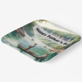 Happy Fathers Day Vist Papieren Bordje (Gebogen)