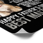 Happy Fathers Day voor de beste Maltese vader - Ma Poster (Hoek)