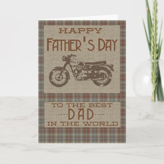 Happy Fathers Day voor de beste vader ter wereld Kaart (Voorkant)