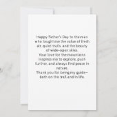 Happy Fathers Day voor man dat van het buitenleven Aankondiging (Achterkant)