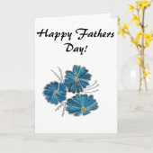 Happy Fathers Day wenskaart Kaart (Gele Bloem)