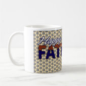 Happy Fathers Day White Coffee Mok (Links)