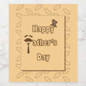 Happy Fathers Day Wijn Etiket (Enkel label)