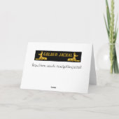 Happy Father's Day with ace card black and gold Kaart (Achterkant)