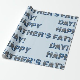Happy Fathers Day Wrapping Paper Cadeaupapier
