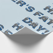 Happy Fathers Day Wrapping Paper Cadeaupapier (Hoek)