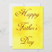 Happy Fathers Day Yellow Summer Picnic Kaart (Voorkant)