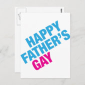 Happy Father's Gay Briefkaart (Voorkant / Achterkant)