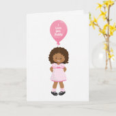 Happy Father's papa - Multicultural Girl Kaart (Gele Bloem)