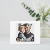 Happy Fathersday. Fijne vaderdag Briefkaart (Staand voorkant)