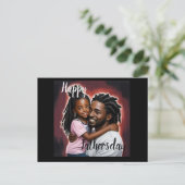 Happy fathersday. Fijne vaderdag Briefkaart (Staand voorkant)