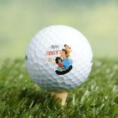 Happy Fathersday met familie Golfballen (Insitu Shirt)