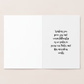 Happy Feast Gold Foil Wenskaart Folie Kaarten (Binnen)