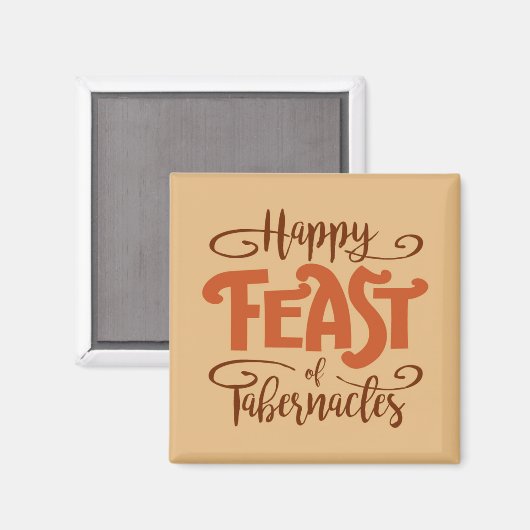 Happy Feast of Tabernacles Magnet (Voorkant / Achterkant)