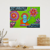 Happy Feelings zal meer gelukkige kroniek trekken Poster (Keuken)