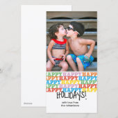 Happy Feestdagenkaart (Voorkant / Achterkant)