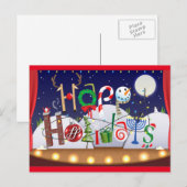 Happy Feestdagenkaart (Voorkant / Achterkant)