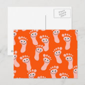 Happy Feet-achtergrond Briefkaart (Voorkant / Achterkant)