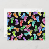 Happy Feet-achtergrond Briefkaart (Voorkant / Achterkant)