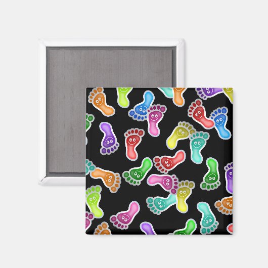 Happy Feet-achtergrond Magneet (Voorkant / Achterkant)