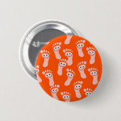 Happy Feet-achtergrond Ronde Button 5,7 Cm (Voorkant /achterkant)
