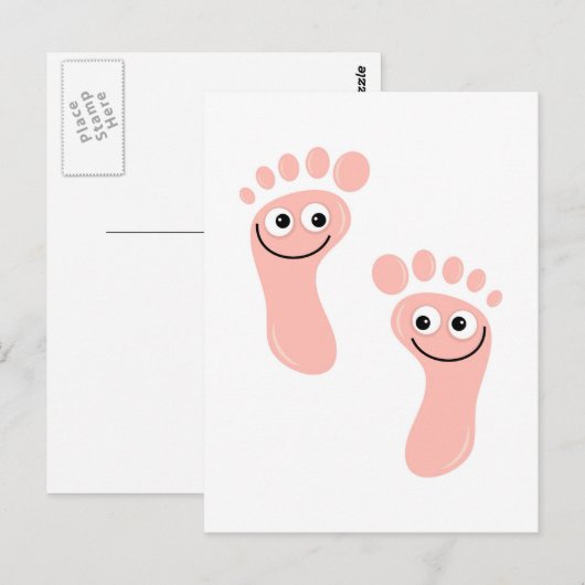 Happy Feet Briefkaart (Voorkant / Achterkant)