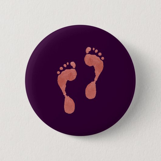 Happy Feet Buttonnen Ronde Button 5,7 Cm (Voorkant)